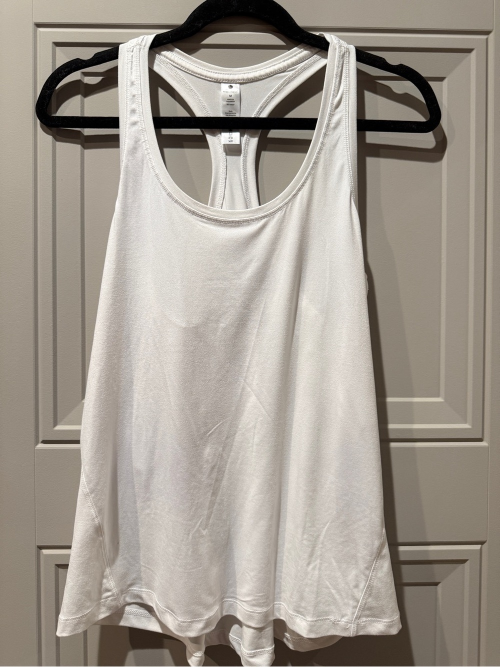 Yogalicious White Racerback Tank Top